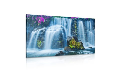 КАРТИНА НА ПЛАТНО – ОСЛЕПИТЕЛЕН ВОДОПАД - КАРТИНИ - 🔥 ТОТАЛНА РАЗПРОДАЖБА