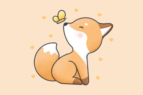 OBRAZ ZVĚDAVÁ LIŠTIČKA - DĚTSKÉ OBRAZY - OBRAZY