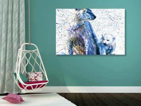 OBRAZ LEDNÍ MEDVĚDI - OBRAZY ZVÍŘAT - OBRAZY