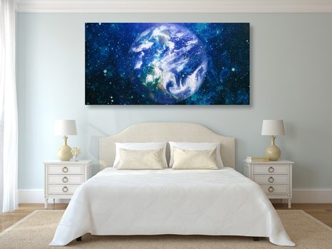 WANDBILD PLANET ERDE - BILDER VON UNIVERSUM UND STERNEN - BILDER