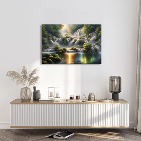 OBRAZ VODOPÁD V TROPICKÉM LESE - OBRAZY VODOPÁD - OBRAZY