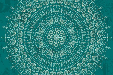 SAMOLEPÍCÍ TAPETA KRESLENÁ MANDALA - SAMOLEPÍCÍ TAPETY - TAPETY