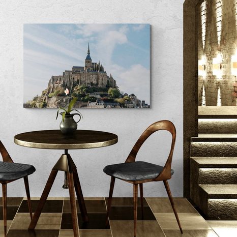 WANDBILD BURG MONT SAINT-MICHAEL - BILDER VON STÄDTEN - BILDER