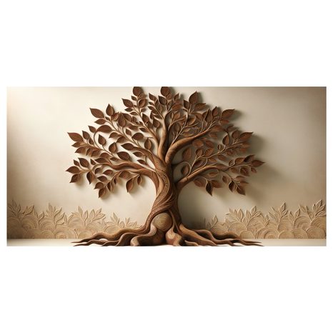 TABLOU ARBORELE VIEȚII ÎN TONURI NATURALE - TABLOURI ARBORII VIEȚII - TABLOURI