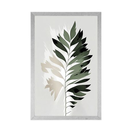 PLAKÁT MINIMALISTICKÁ KAPRADINA - BOTANICKÉ - PLAKÁTY