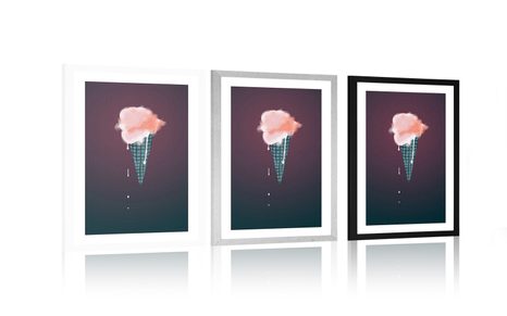 PLAKÁT S PASPARTOU ZMRZLINA - MOTIVY Z NAŠÍ DÍLNY - PLAKÁTY