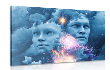 STAMPA SU TELA – MENTE VIRTUALE - QUADRI ASTRATTO - STAMPE E QUADRI