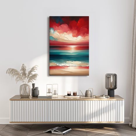 OBRAZ MOŘE V BARVÁCH SOUMRAKU - OBRAZY MOŘE A PLÁŽ - OBRAZY