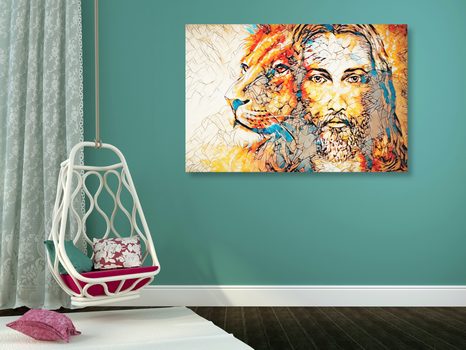 KÉP MINDENHATÓ AZ OROSZLÁNNAL - ABSZTRAKT KÉPEK - KÉPEK