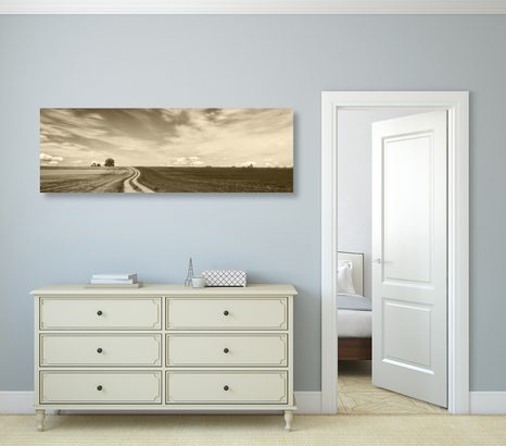 KÉP CSODÁLATOS TÁJ KÉP SZÉPIA KIVITELBEN - FEKETE-FEHÉR KÉPEK - KÉPEK