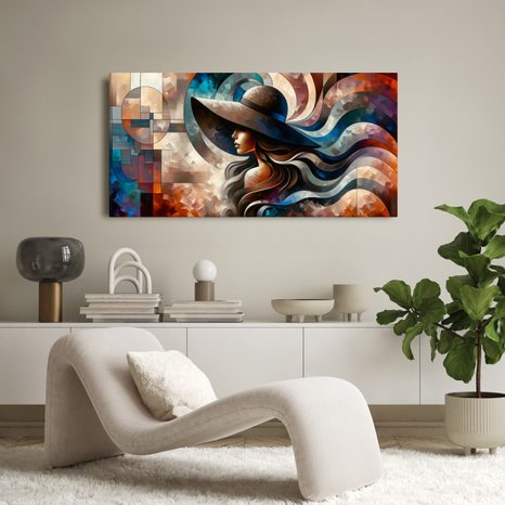 OBRAZ ABSTRAKTNÍ PORTRÉT ŽENY - OBRAZY ŽENY - OBRAZY