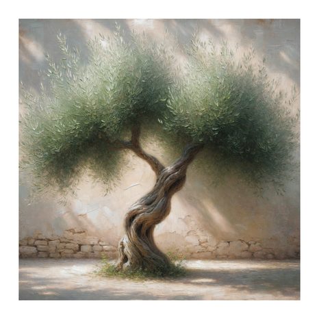 OBRAZ STARÝ OLIVOVNÍK VE STŘEDOMOŘÍ - OBRAZY STROMY A LISTY - OBRAZY