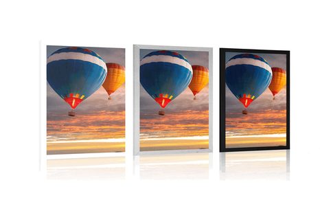 PLAGÁT PRELET BALÓNOV NAD HORAMI - ZÁTIŠIE - PLAGÁTY