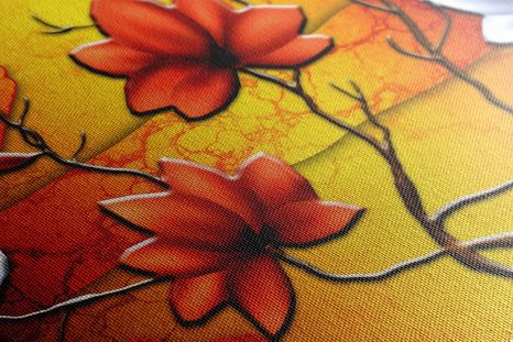 CANVAS PRINT FLOWERS IN ETHNIC STYLE - PICTURES - 🔥 TOTAL SALE 🔥