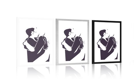 PLAKÁT S PASPARTOU UPŘÍMNOST LÁSKY - PLAKÁTY - TOTÁLNÍ VÝPRODEJ 🔥