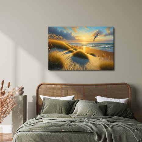 OBRAZ RANNÍ TICHO NAD DUNAMI - OBRAZY VÝCHOD A ZÁPAD SLUNCE - OBRAZY