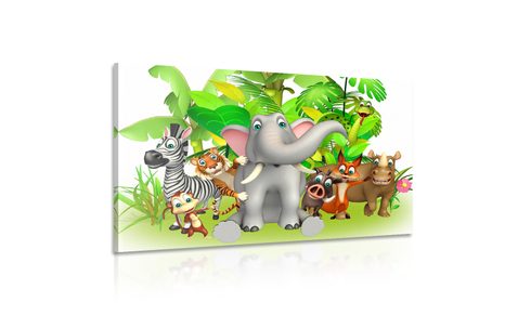 OBRAZ ZVÍŘÁTKA Z DŽUNGLE - OBRAZY - TOTÁLNÍ VÝPRODEJ 🔥