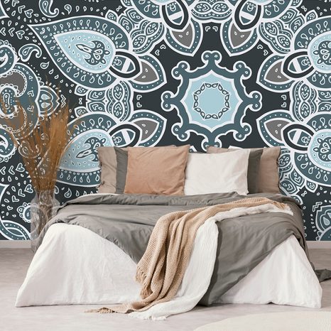 TAPETE MANDALA MIT INDISCHEM MOTIV - TAPETEN MIT FENG SHUI-MOTIVEN - TAPETEN