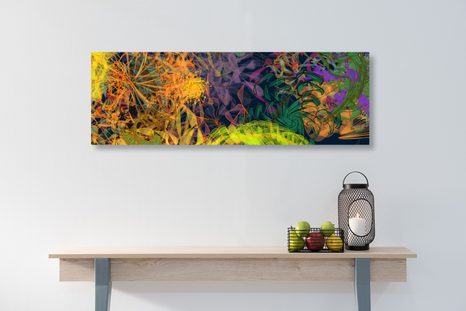 WANDBILD BUNTE ABSTRAKTE KUNST - ABSTRAKTE BILDER - BILDER