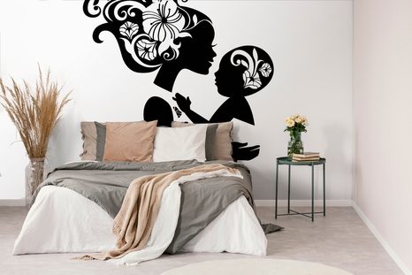 SAMOLEPÍCÍ TAPETA V NÁRUČÍ MATKY - SAMOLEPÍCÍ TAPETY - TAPETY