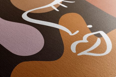 WANDBILD GESICHTSZÜGE EINER FRAU IN MODERNEM DESIGN - BILDER VON MENSCHEN - BILDER