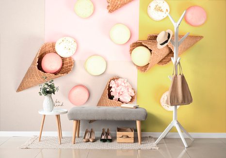 FOTOTAPETA MAKRONKY V KORNOUTU - TAPETY JÍDLA A NÁPOJE - TAPETY