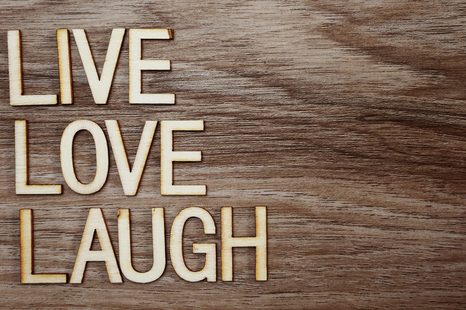 OBRAZ SE SLOVY - LIVE LOVE LAUGH - OBRAZY S CITÁTY A NÁPISY - OBRAZY