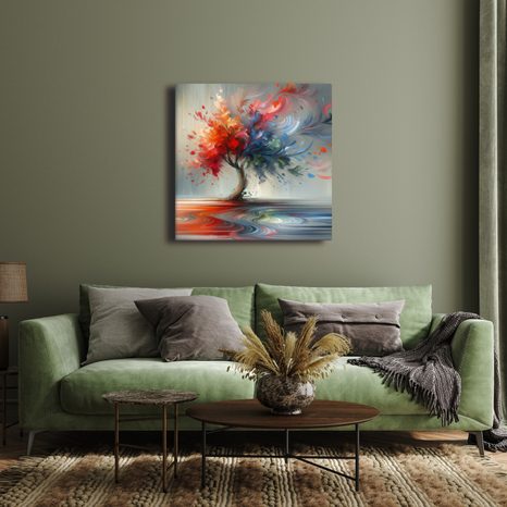 SLIKA APSTRAKTNO STABLO ŽIVOTA U POKRETU - SLIKE STABLA ŽIVOTA - SLIKE