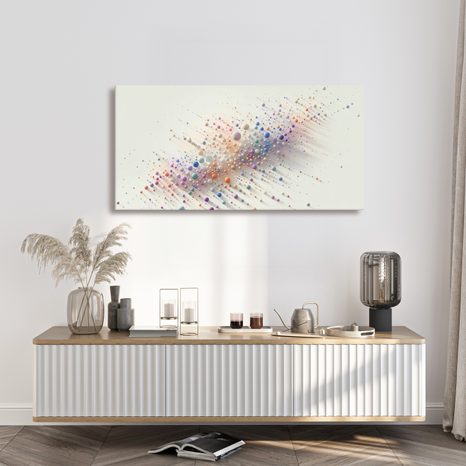 WANDBILD EXPLOSION BUNTER BLASEN AUF DER LEINWAND - WANDBILDER ABSTRAKTE FORMEN - BILDER