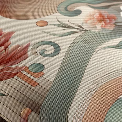 WANDBILD ROSA UND LILA BLUMEN - BILDER BLUMEN - BILDER