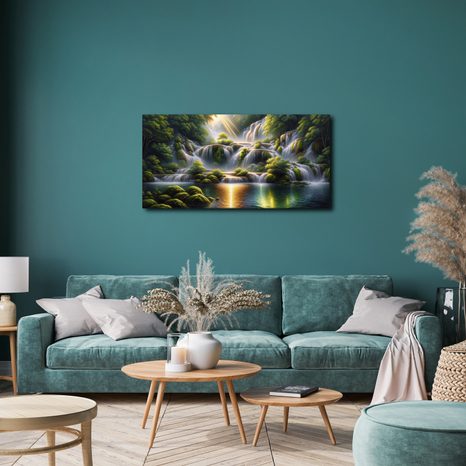 OBRAZ TŘPYTÍCÍ SE VODOPÁDY - OBRAZY VODOPÁD - OBRAZY