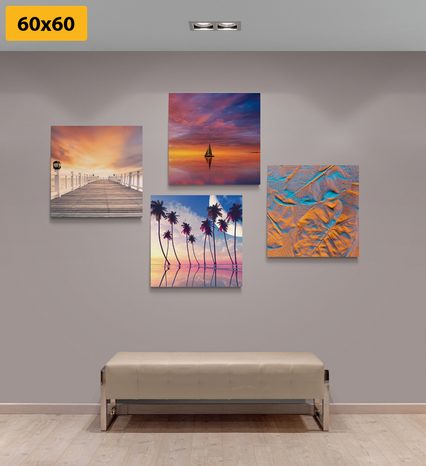 BILDER-SET MEERESLANDSCHAFT IN WUNDERSCHÖNEN FARBEN - BILDERSETS - BILDER