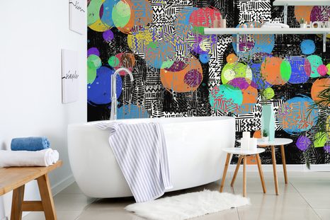 SAMOLEPÍCÍ TAPETA ABSTRAKTNÍ KOMPOZICE - SAMOLEPÍCÍ TAPETY - TAPETY