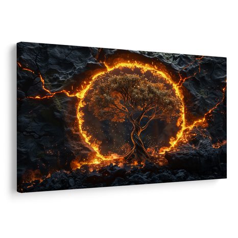 SLIKA DRVO ŽIVOTA U PLAMENU - SLIKE STABLA ŽIVOTA - SLIKE
