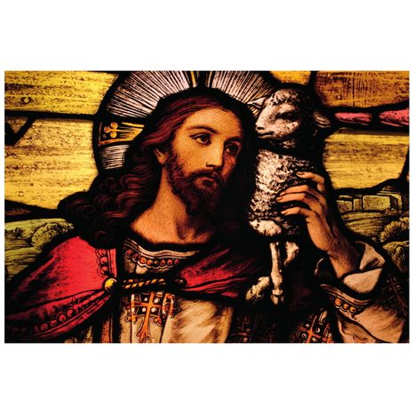 SELBSTKLEBENDE TAPETE JESUS MIT LAMM - SELBSTKLEBENDE TAPETEN - TAPETEN