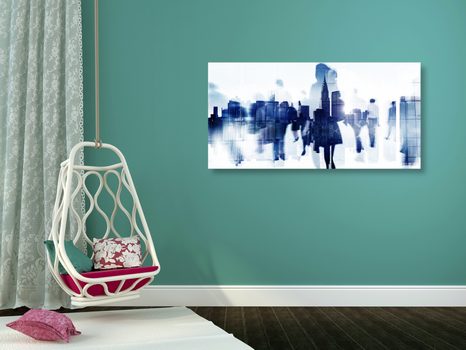OBRAZ SILUETY PODNIKATELŮ - OBRAZY LIDÍ - OBRAZY