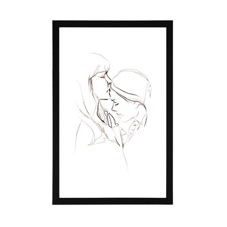 PLAKÁT S PASPARTOU BEZPODMÍNEČNÁ LÁSKA - ŽENY - PLAKÁTY