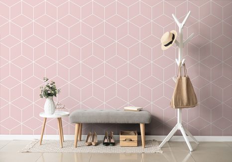 SAMOLEPÍCÍ TAPETA RŮŽOVÉ KOSTKY - SAMOLEPÍCÍ TAPETY - TAPETY