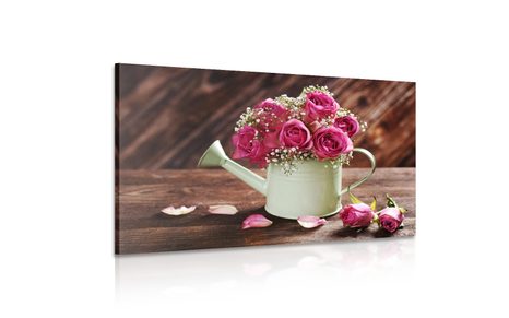 SLIKA ROŽE V KANGLICI - SLIKE TIHOŽITJE - SLIKE