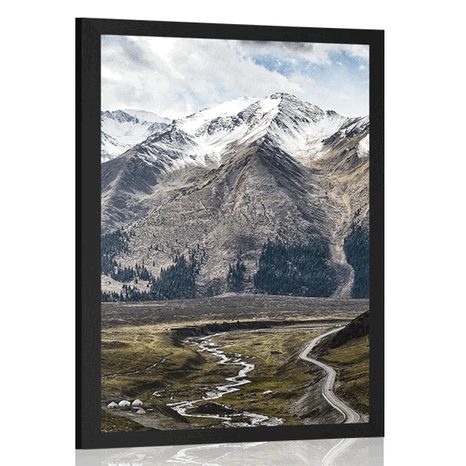 POSTER ATEMBERAUBENDES BERGPANORAMA - NATUR - POSTER