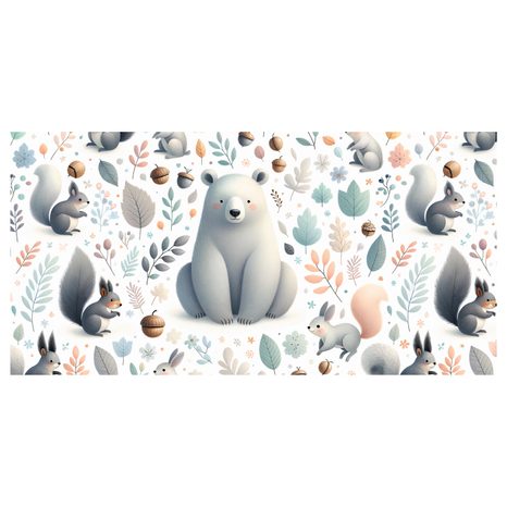 OBRAZ MEDVÍDEK A LESNÍ PŘÁTELÉ - CHILDREN'S PICTURES OF ANIMALS - PICTURES