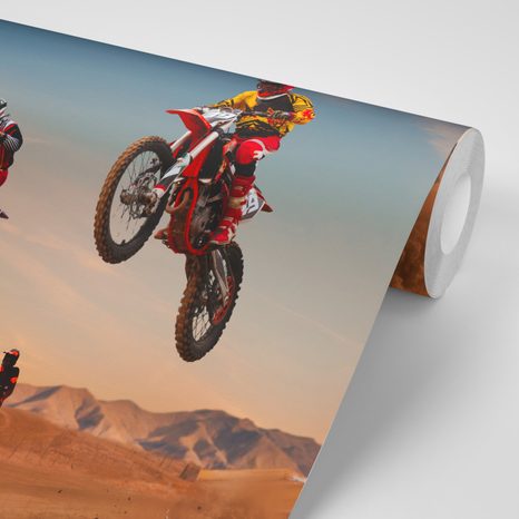 SELF ADHESIVE WALL MURAL BIKERS - SELF-ADHESIVE WALLPAPERS - WALLPAPERS