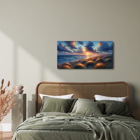 OBRAZ ZÁPAD MEZI STÍNY A VŘESY - OBRAZY VÝCHOD A ZÁPAD SLUNCE - OBRAZY