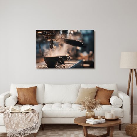 OBRAZ KÁVA V RANNÍM SVĚTLE - OBRAZY JÍDLA A NÁPOJE - OBRAZY