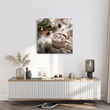 OBRAZ VÁNOČNÍ POHODA S LAHODNOU ČOKOLÁDOU - VÁNOČNÍ A ZIMNÍ OBRAZY - OBRAZY