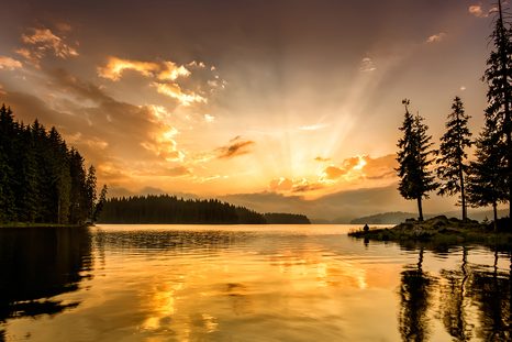 SELBSTKLEBENDE FOTOTAPETE SPIEGELUNG IM BERGSEE - TAPETEN - 🔥 TOTALAUSVERKAUF