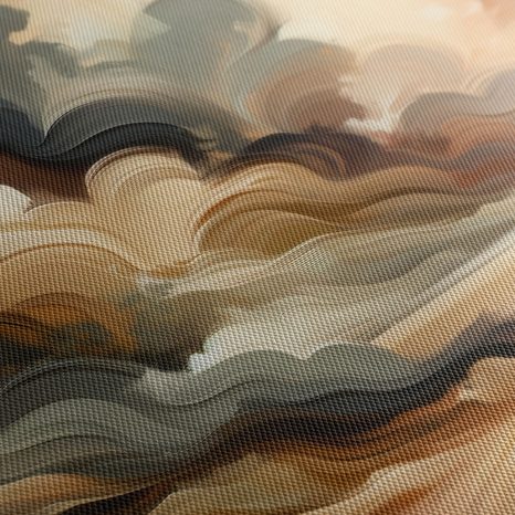 5-TEILIGES WANDBILD DRAMATISCHER HIMMEL ÜBER LANDSCHAFT - WANDBILDER ABSTRAKTE FORMEN - BILDER