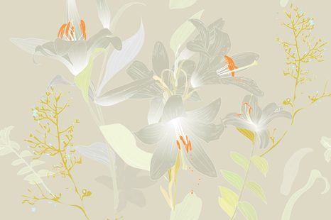SELF ADHESIVE WALLPAPER MAGICAL LILY - SELF-ADHESIVE WALLPAPERS - WALLPAPERS