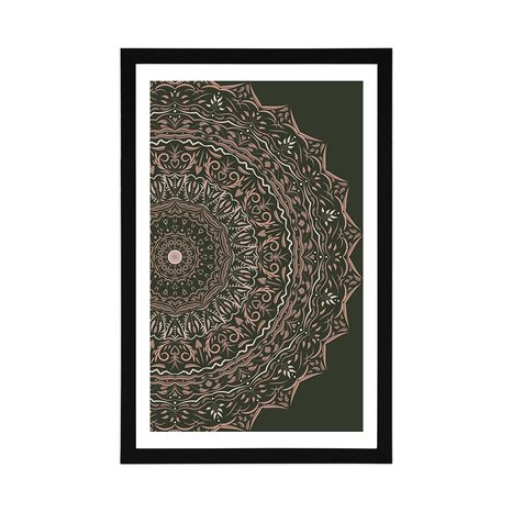 POSTER – MANDALA IN STILE VINTAGE - FENG SHUI - POSTER
