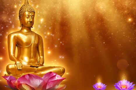 OBRAZ ZŁOTY BUDDA - OBRAZY FENG SHUI - OBRAZY